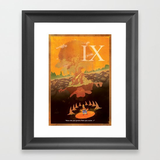 Vintage FF Poster IX Framed Art Print