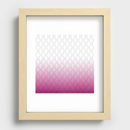 Trellis - Pink Ombre Recessed Framed Print