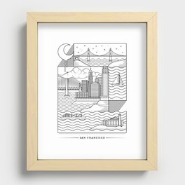 San Francisco Recessed Framed Print