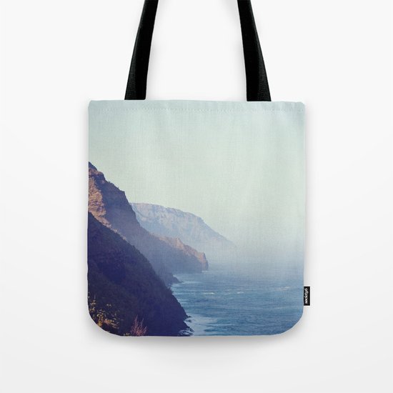 Hawaii Mountains Along the Ocean Tote Bag