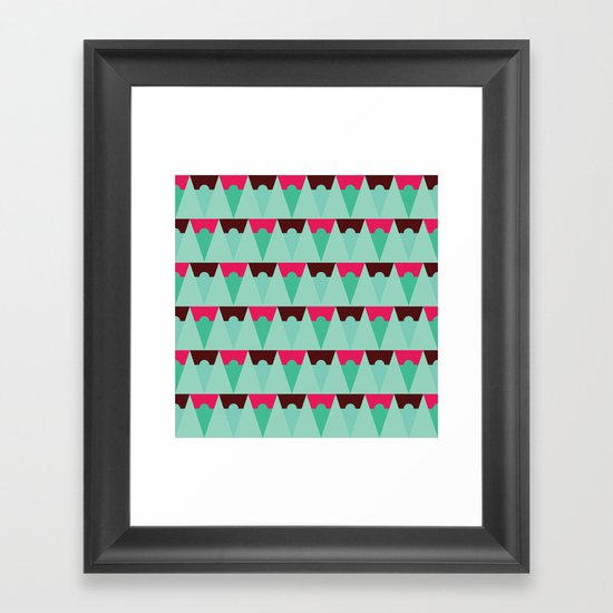 Chocolate Trees Framed Art Print