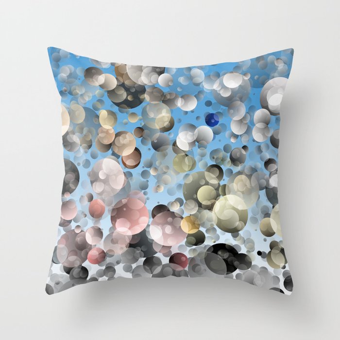 Abstract Overlapping Circles Throw Pillow