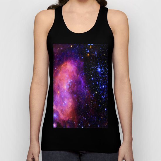 NebUla. Pink Violet Blue Unisex Tank Top