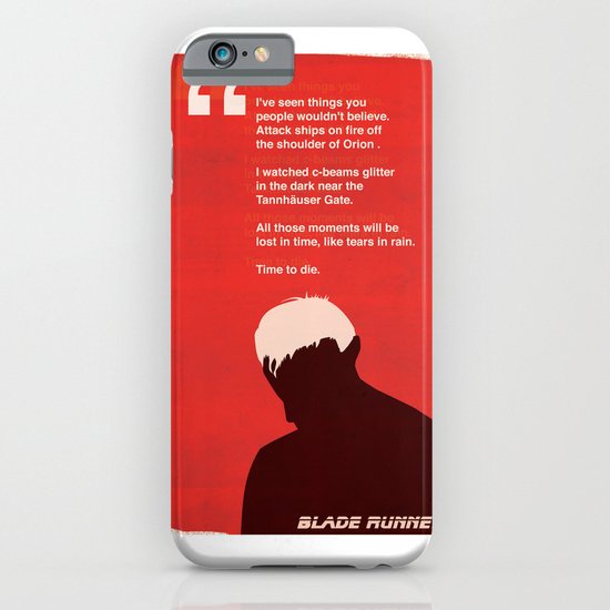 BLADE RUNNER TEARS IN RAIN iPhone & iPod Case