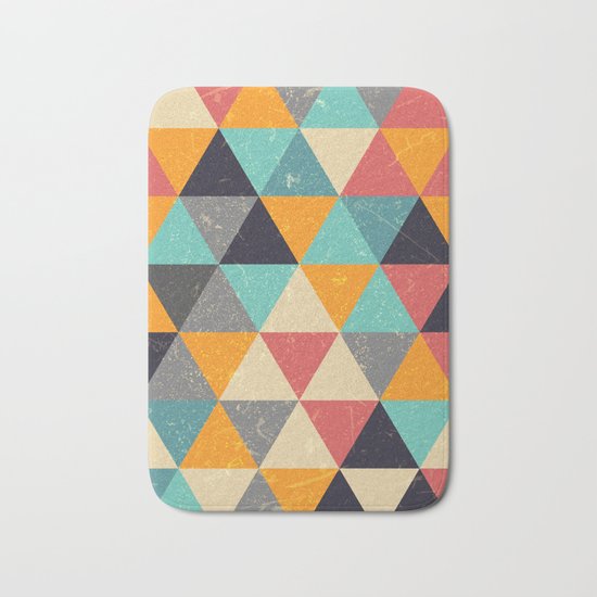 Trianglify Bath Mat