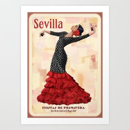 Seville April Fair Art Print