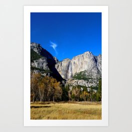 Yosemite Falls from Yosemite Valley Art Print