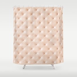 Pearl beige leather texture Shower Curtain