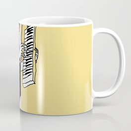 Dear Melina Coffee Mug | Woman, Music, Illustration, Yellow, Drawing, Digital, Girl 