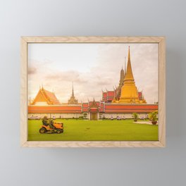 Grand Palace Bangkok - lawnmower Framed Mini Art Print