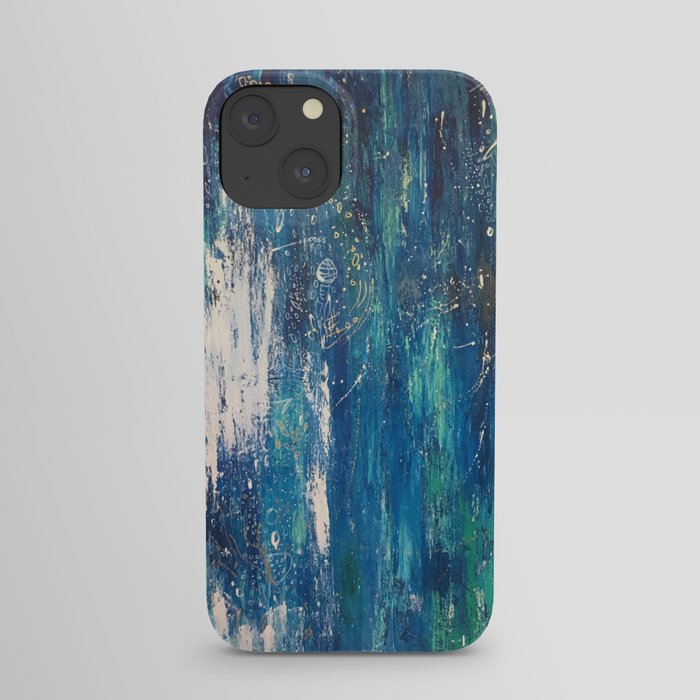 water, abstract painting iPhone Case