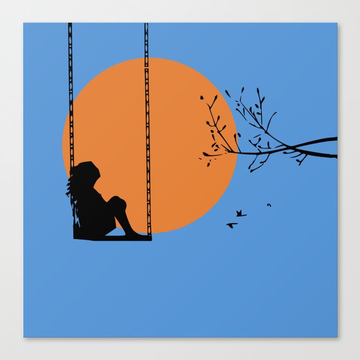 Dreaming like a child Canvas Print