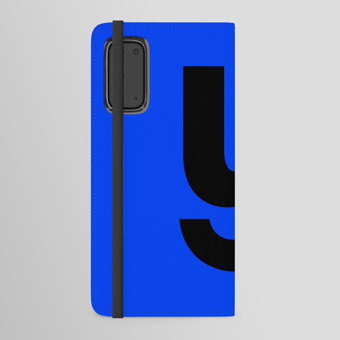 letter Y (Black & Blue) Android Wallet Case