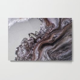 Tiny Agate and crystals Metal Print