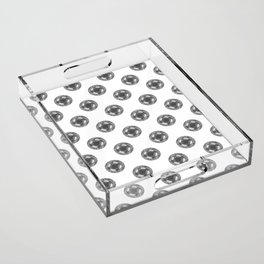 Pattern with pencil-drawing chrome balls Acrylic Tray