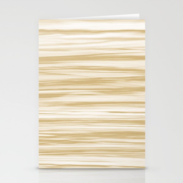 Beige Soft Focus Motion Watercolor Blend Stripes Rustoleum Sunlit Brass (beige) Stationery Cards