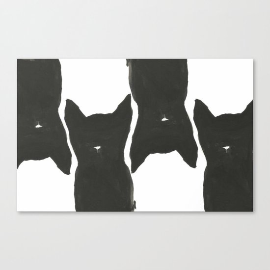 Black Cats Canvas Print