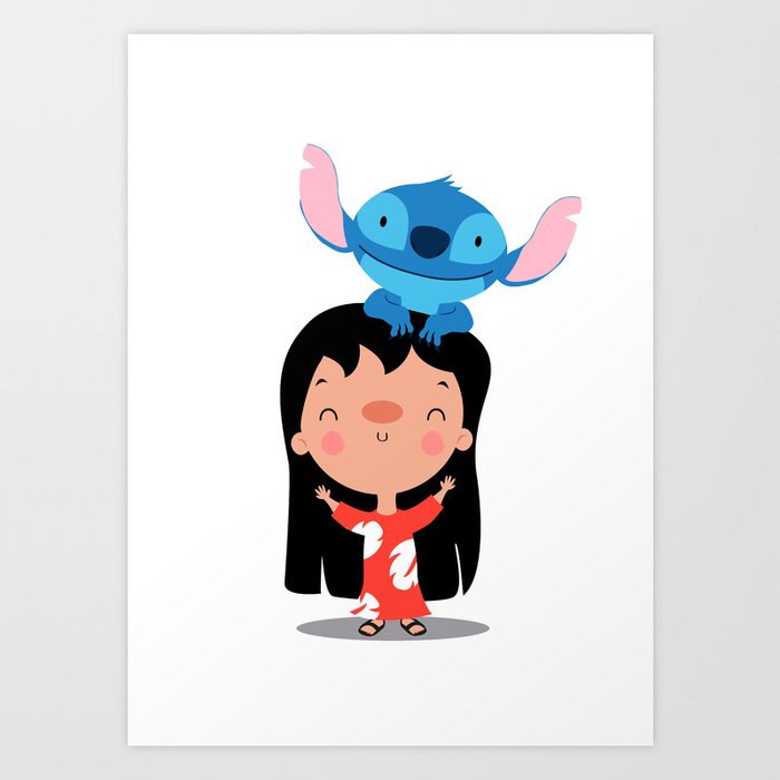 Lilo Stitch Art Print