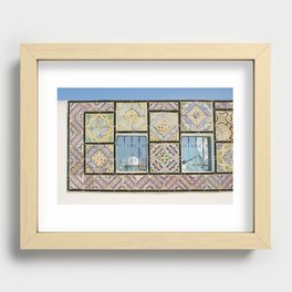 On a rooftop in Tunisia Recessed Framed Print