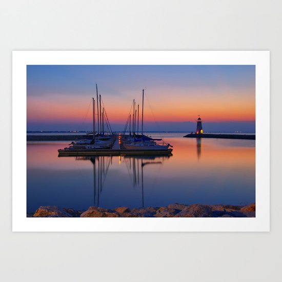 Lake Hefner Sunset Art Print