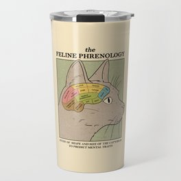 The Feline Phrenology Travel Mug