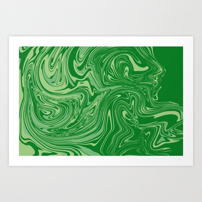 Green pastel abstract marble Kunstdrucke Green pastel abstract marble Kunstdrucke
