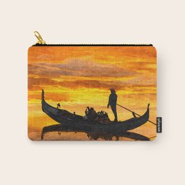 Venice at sunset. Oil painting Carry-All Pouch