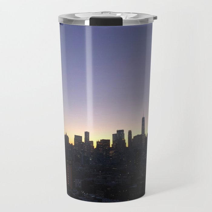 Skyline at Sunset  Travel Mug