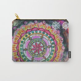 Mandala Meditation Painitng Carry-All Pouch | Meditation, Black, Acrylic, Mandala, Painting 