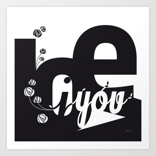 I Love You 3 Art Print