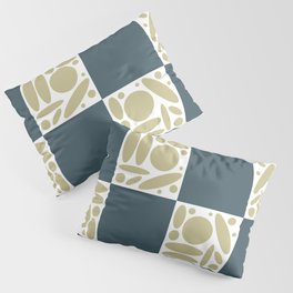 Geometric modern shapes checkerboard 19 Pillow Sham