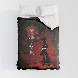 Black Samurai Red Death Comforter
