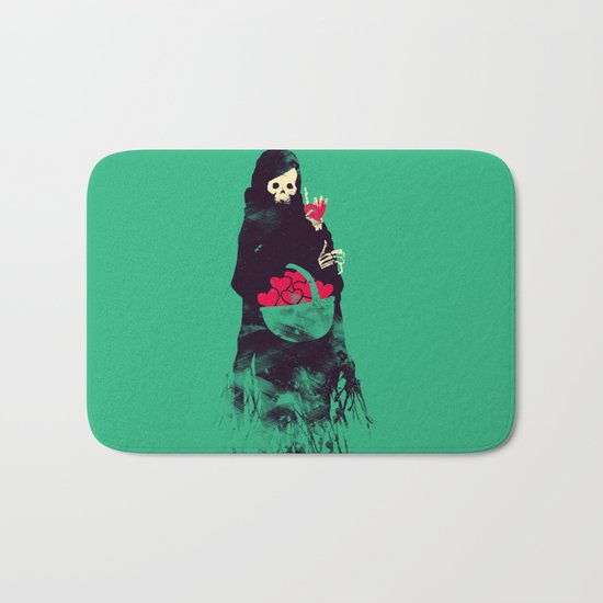 Death Valentine Gift Bath Mat