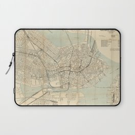Vintage Downtown Boston Subway Map (1917) Laptop Sleeve