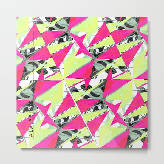 Colorful Triangles. Metal Print