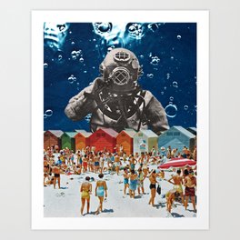 Diver's Delight Art Print