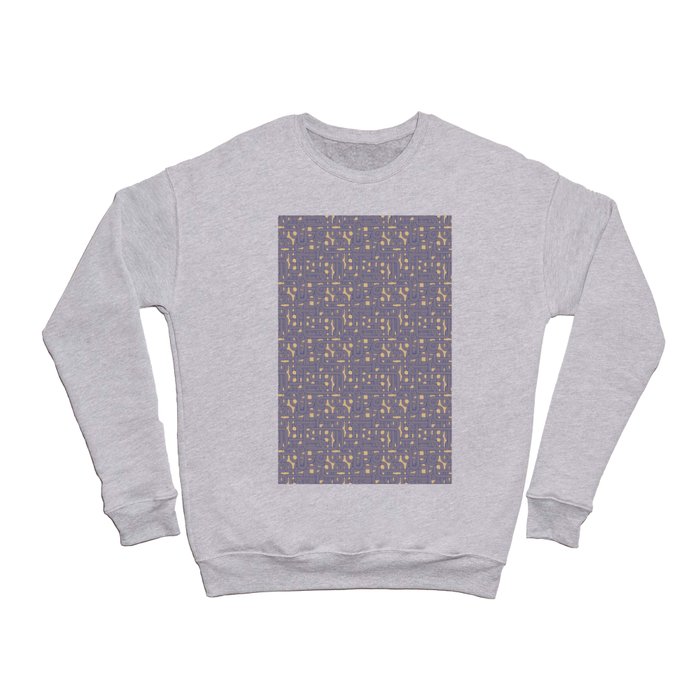Geo Purple Crewneck Sweatshirt