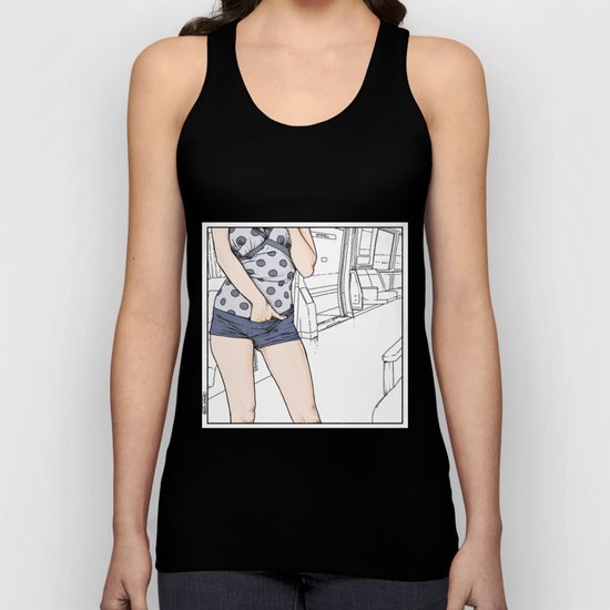 Apollonia Saintclair 650 - 20160626 Sketchwork (Old habits, new players) Unisex Tank Top