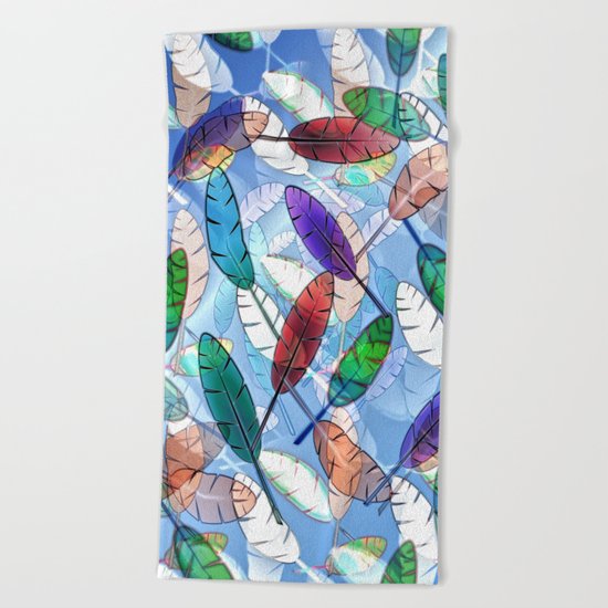 Feathers Beach Towel