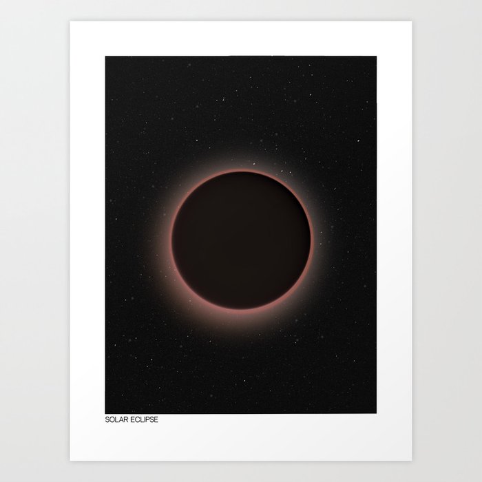solar eclipse Art Print