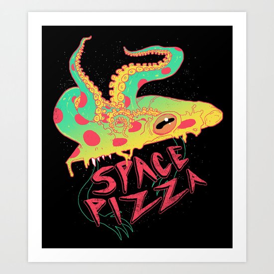 Space Pizza Art Print