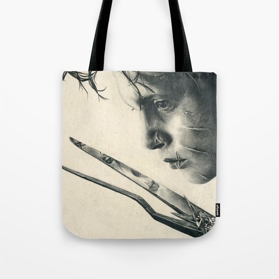 Edward Scissorhands ~ Johnny Depp Traditional Portrait Print Tote Bag
