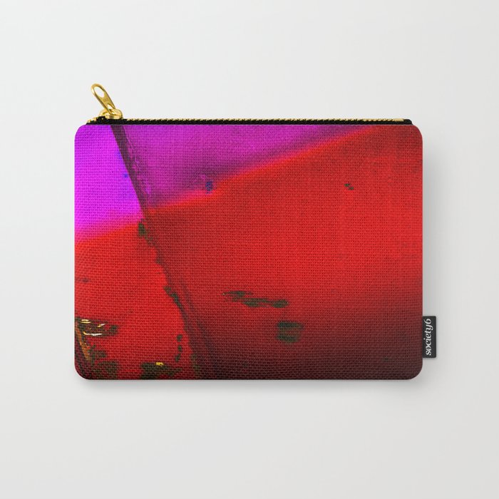 Purple,Red and Black Carry-All Pouch