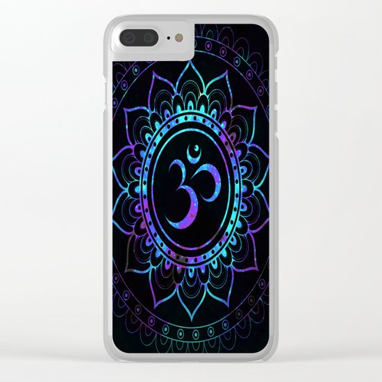 Om Mandala: Colorful Galaxy Clear iPhone Case