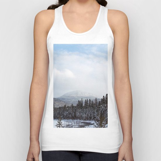 Winter in the Mountains Unisex Tank Top