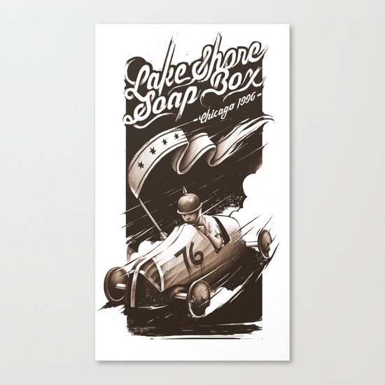 Lake Shore Soap Box Canvas Print