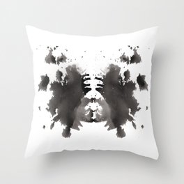 Rorschach test 1 Throw Pillow