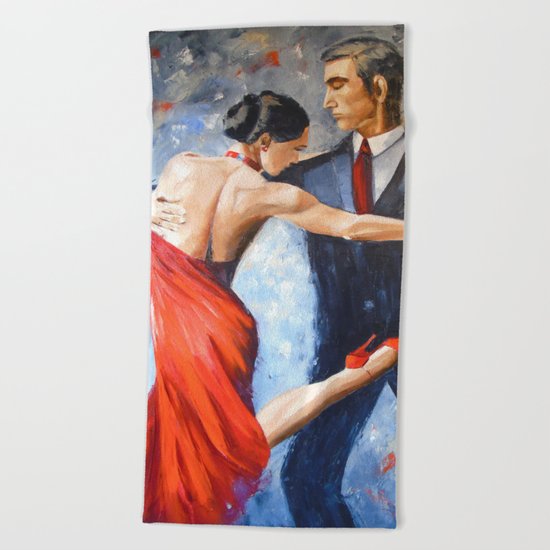 Argentine tango Beach Towel