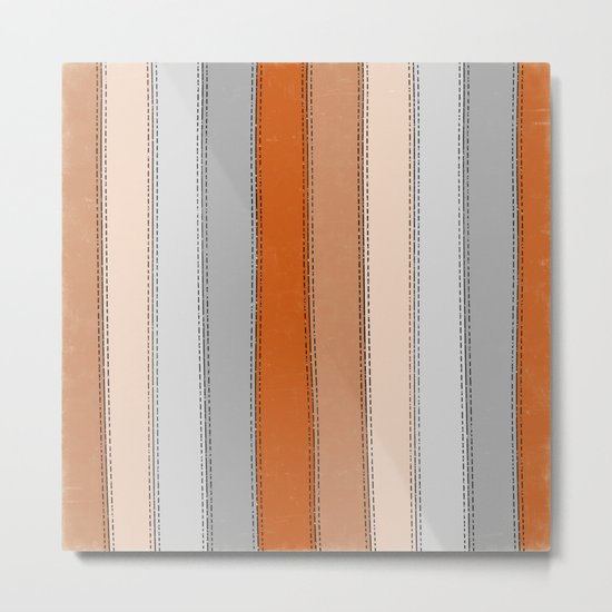 orange lines Metal Print