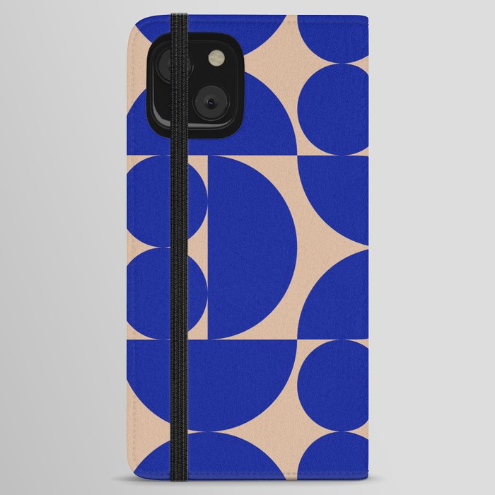 "Grapes and apple slices (royal blue)" iPhone Wallet Case